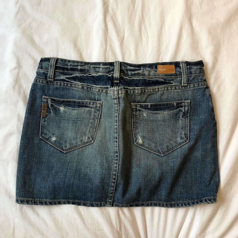PAIGE jean mini skirt